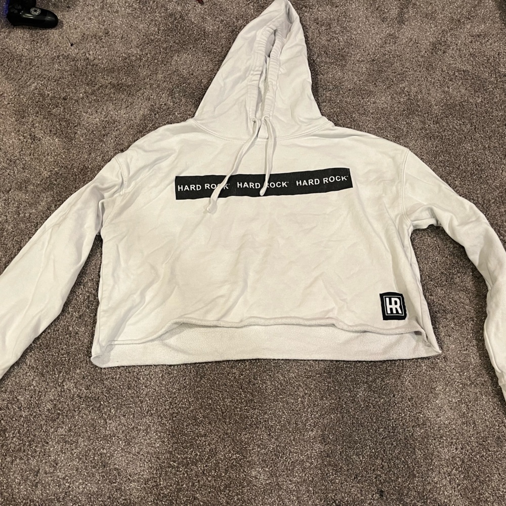 hard rock cropped hoodie